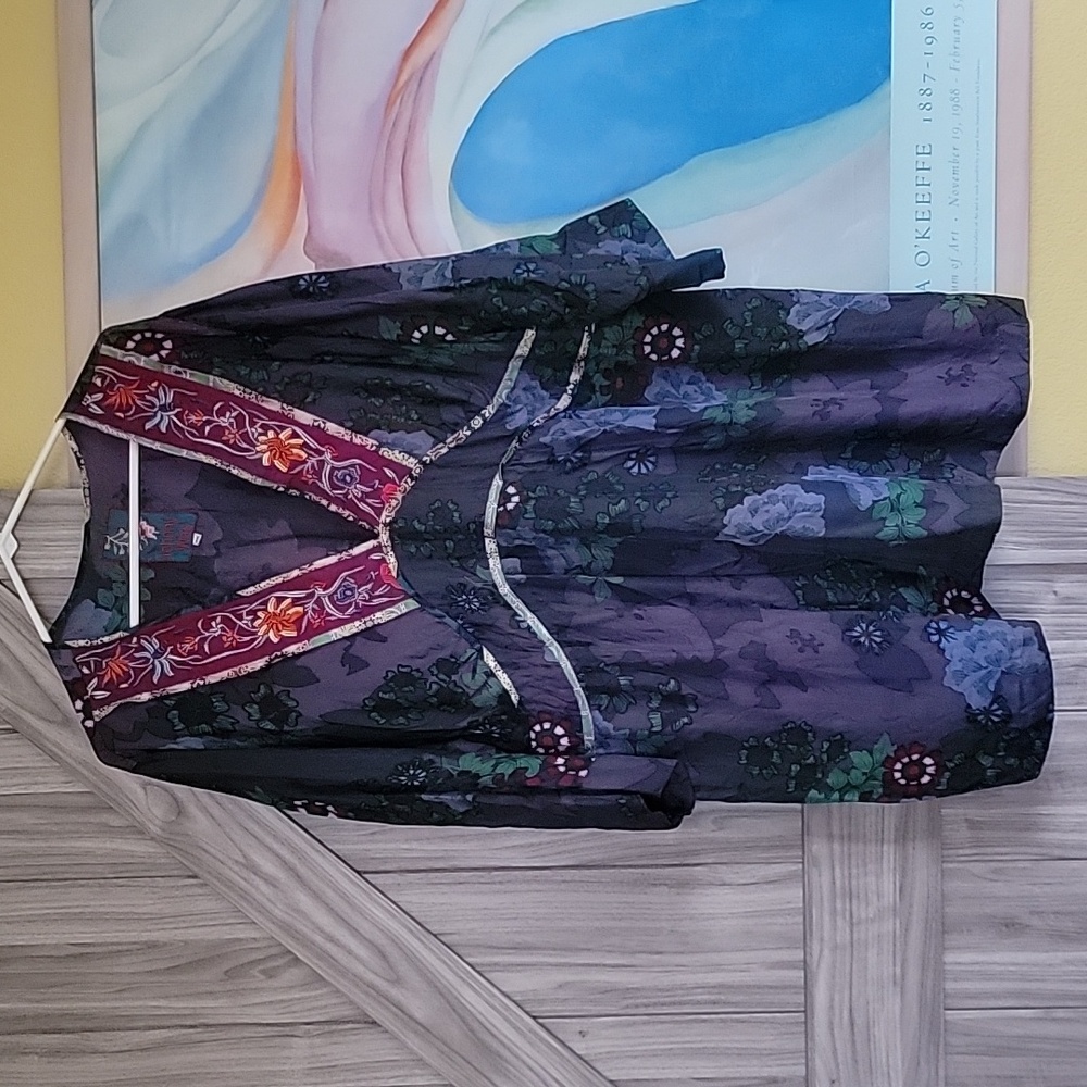 Johnny Was Silk Oversized Tunic / Dress NWOT